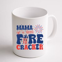 Mama Of A Little Firecracker Family Matching 4th Of July Mug