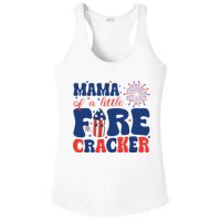Mama Of A Little Firecracker Family Matching 4th Of July Ladies PosiCharge Competitor Racerback Tank