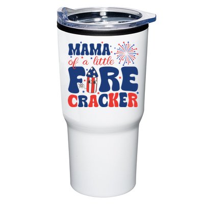 Mama Of A Little Firecracker Family Matching 4th Of July Tumbler