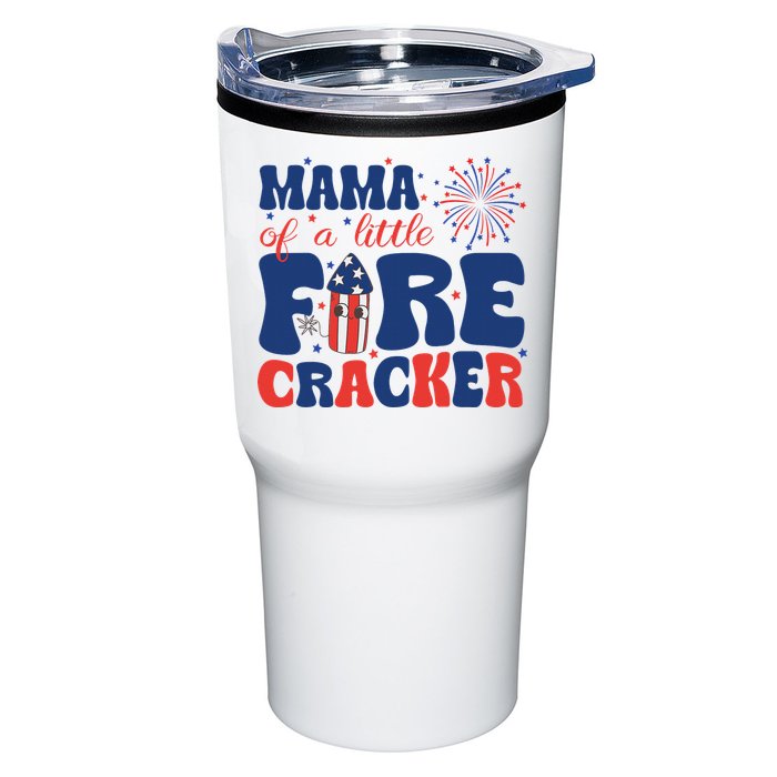 Mama Of A Little Firecracker Family Matching 4th Of July Tumbler