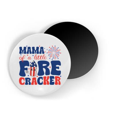 Mama Of A Little Firecracker Family Matching 4th Of July Magnet
