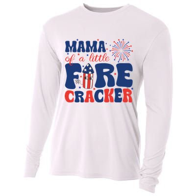 Mama Of A Little Firecracker Family Matching 4th Of July Cooling Performance Long Sleeve Crew