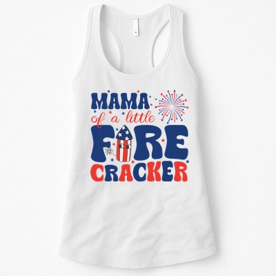 Mama Of A Little Firecracker Family Matching 4th Of July Womens Tank Top