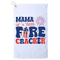 Mama Of A Little Firecracker Family Matching 4th Of July Golf Towel