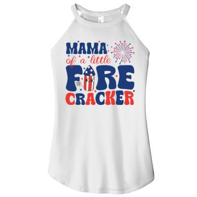 Mama Of A Little Firecracker Family Matching 4th Of July Women's Perfect Tri Rocker Tank