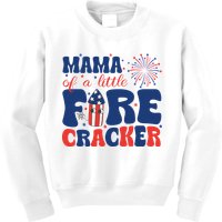 Mama Of A Little Firecracker Family Matching 4th Of July Kids Sweatshirt