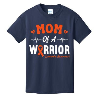 Mom Of A Warrior Leukemia Blood Cancer Awareness Support Kids T-Shirt