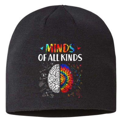 Minds Of All Kinds Neurodiversity Autism Awareness Adhd Asd Sustainable Beanie