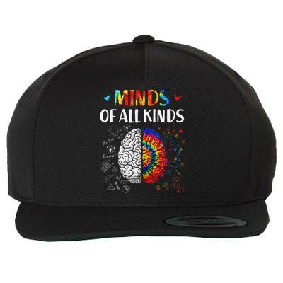 Minds Of All Kinds Neurodiversity Autism Awareness Adhd Asd Wool Snapback Cap