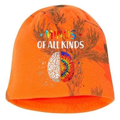 Minds Of All Kinds Neurodiversity Autism Awareness Adhd Asd Kati - Camo Knit Beanie