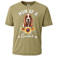 Mom Of A Basshole Basset Hound Dog Mother's Day Cooling Performance Crew T-Shirt