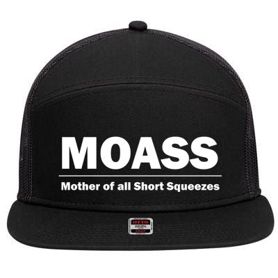 MOASS Mother of all Short Squeezes 7 Panel Mesh Trucker Snapback Hat