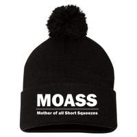 MOASS Mother of all Short Squeezes Pom Pom 12in Knit Beanie