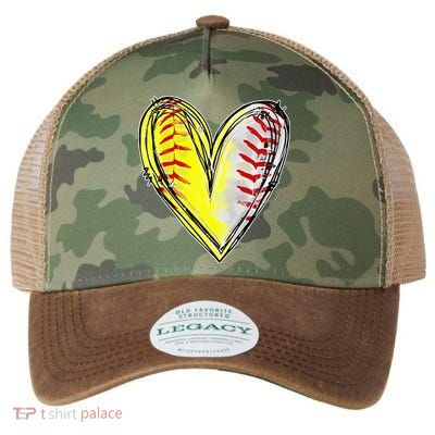 Mom Of Both Baseball Softball Mom Mothers Day Legacy Tie Dye Trucker Hat
