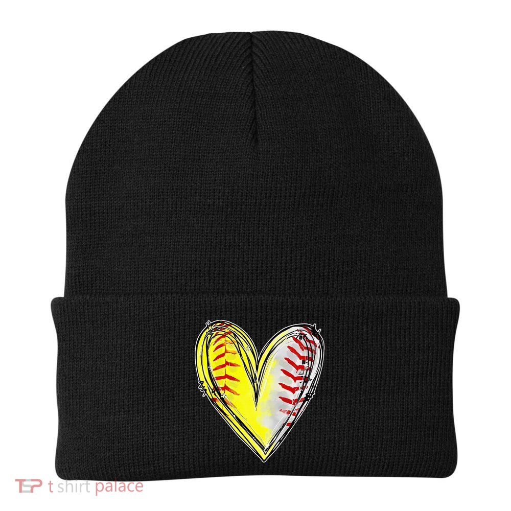 Mom Of Both Baseball Softball Mom Mothers Day Beanie
