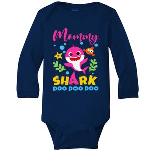 Mommy Of Birthday Shark Matching Oufit Party For Family Baby Long Sleeve Bodysuit