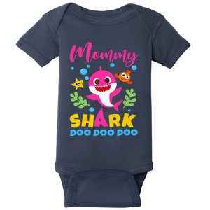 Mommy Of Birthday Shark Matching Oufit Party For Family Baby Bodysuit