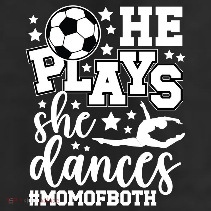 Mom Of Both Dancing & Soccer Mom Of A Dancer & Soccer Player 11oz C Handle Ceramic Mug
