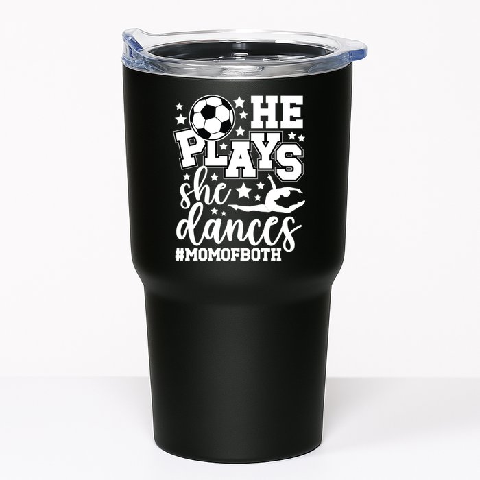 Mom Of Both Dancing & Soccer Mom Of A Dancer & Soccer Player Tumbler