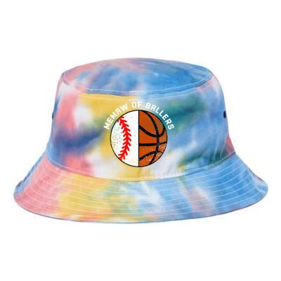 Memaw Of Ballers Funny Baseball Basketball Grandma Memaw Gift Tie Dye Newport Bucket Hat