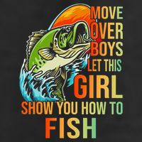Move Over Boys Let This Girl Show You How To Fish Fishing Cute Gift Beanie