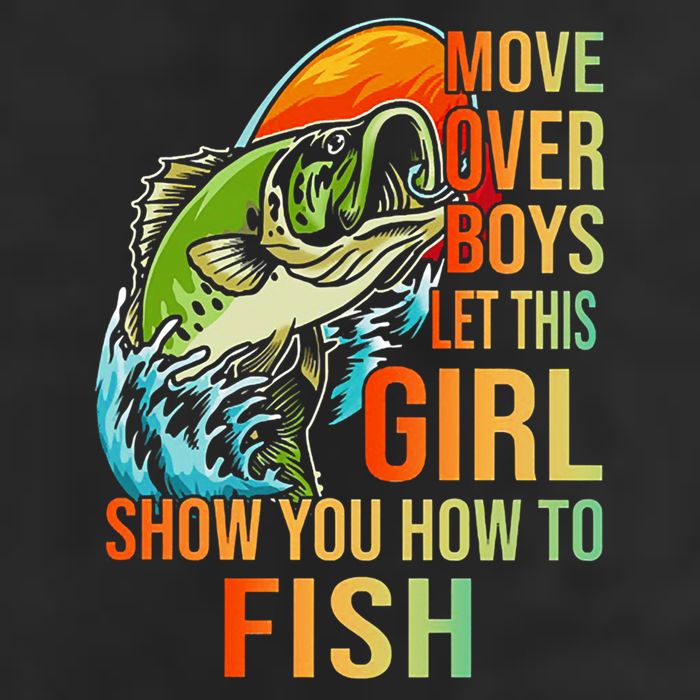 Move Over Boys Let This Girl Show You How To Fish Fishing Cute Gift Beanie