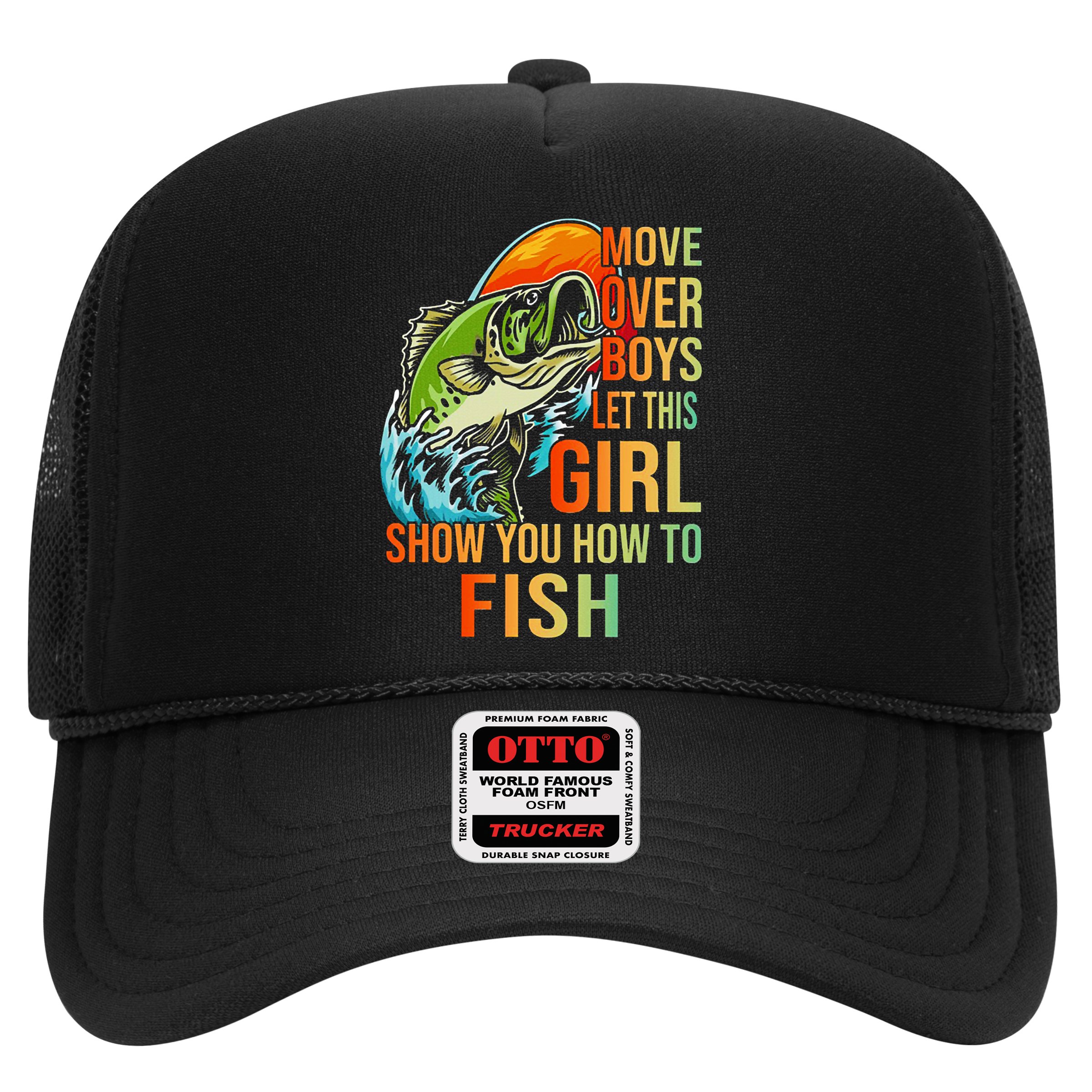 Move Over Boys Let This Girl Show You How To Fish Fishing Cute Gift Hat