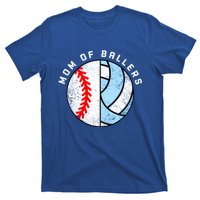 Mom Of Ballers Funny Baseball Volleyball Mom Gift T-Shirt