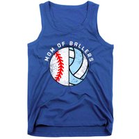 Mom Of Ballers Funny Baseball Volleyball Mom Gift Tank Top