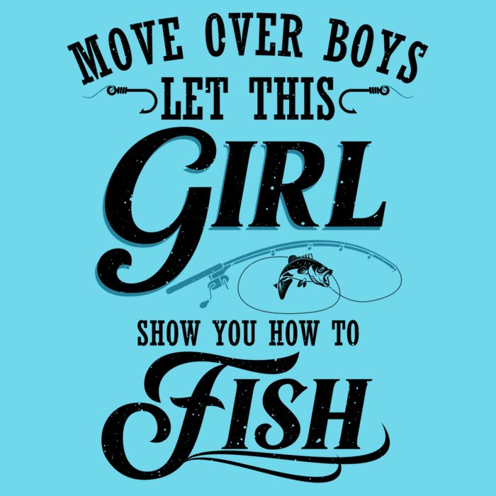 Move Over Boys Let This Girl Show You How To Fish Gift Gift Kids T-Shirt