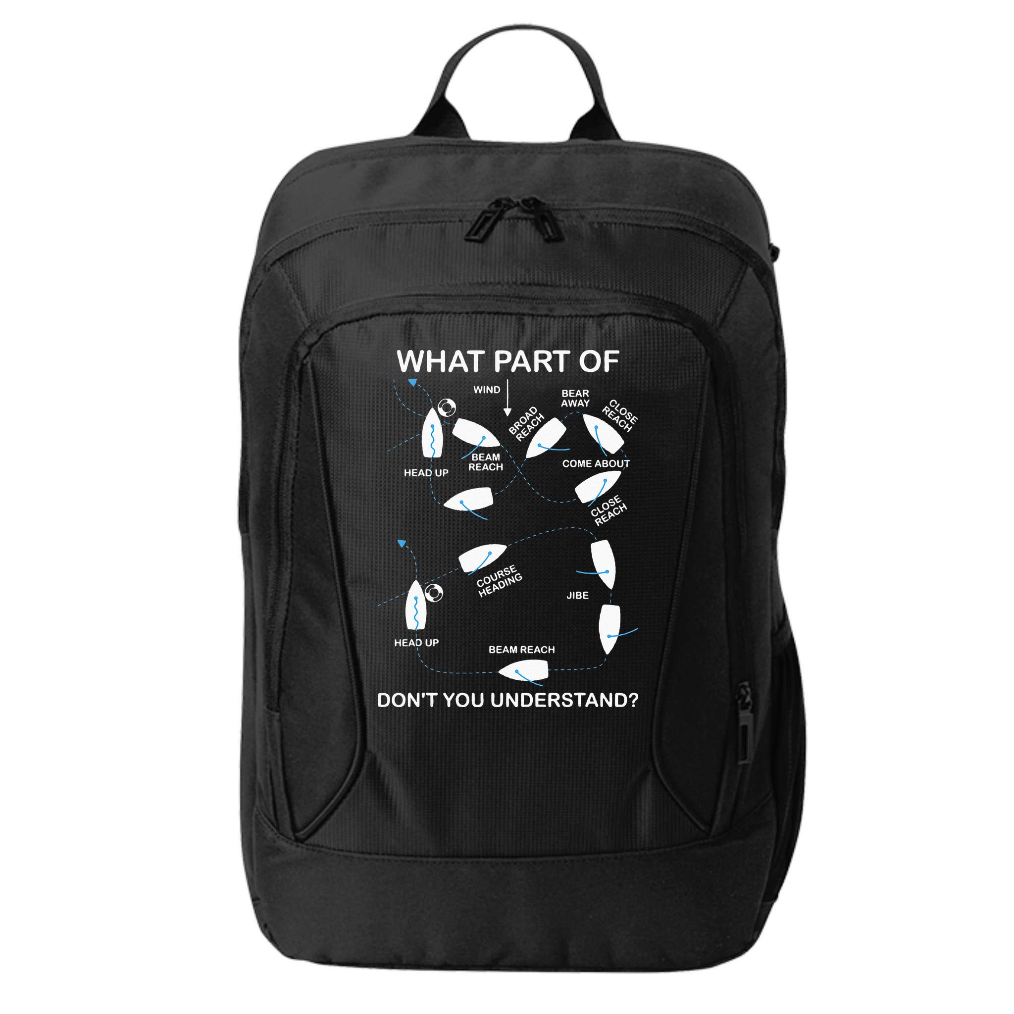 Man Over Board Manoeuvre Sailing Ship Sailor City Backpack