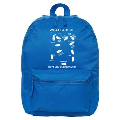 Man Over Board Manoeuvre Sailing Ship Sailor 16 in Basic Backpack