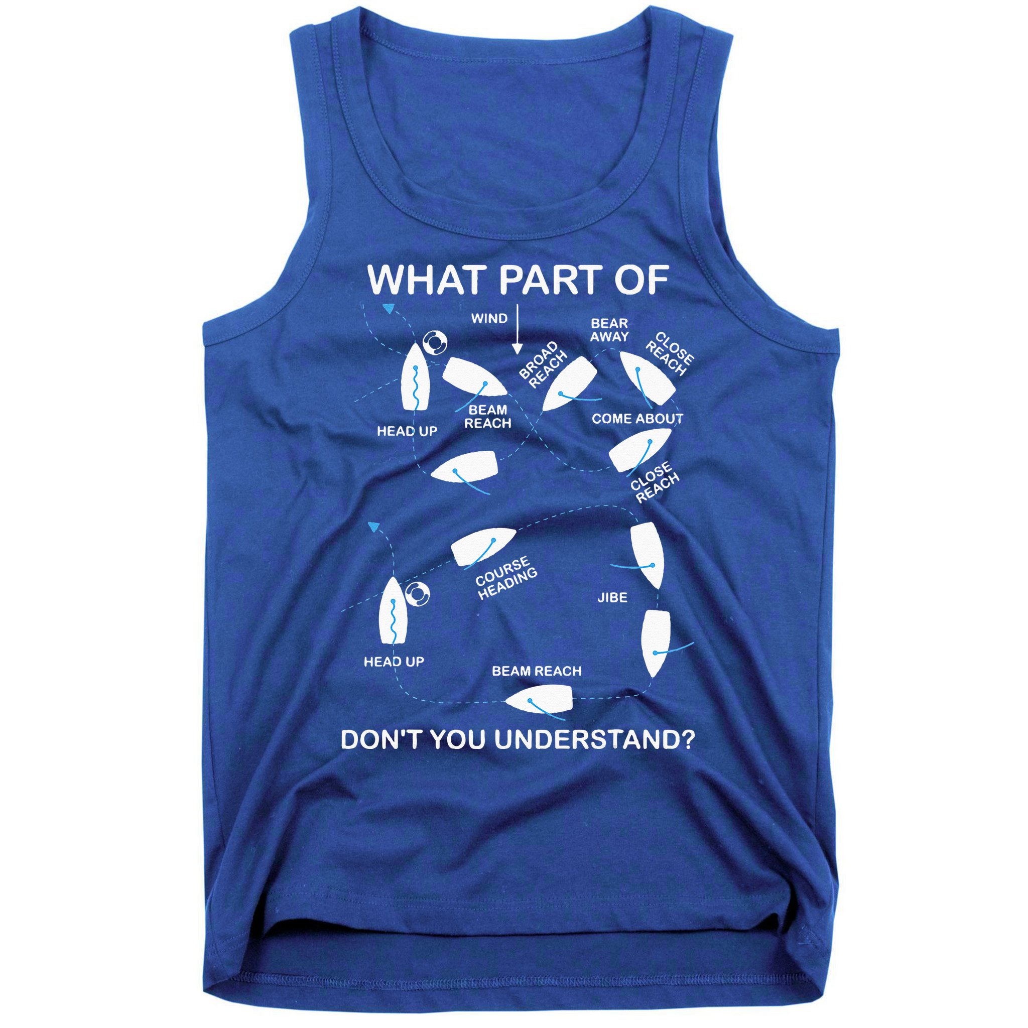 Man Over Board Manoeuvre Sailing Ship Sailor Tank Top