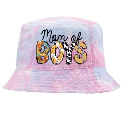 Mom Of Boy Leopard Mom Tie-Dyed Bucket Hat