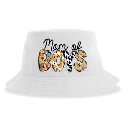 Mom Of Boy Leopard Mom Sustainable Bucket Hat