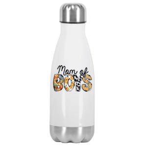 Mom Of Boy Leopard Mom Stainless Steel Insulated Water Bottle