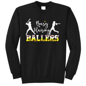 Mom Of Both Baseball Son Softball Daughter Sweatshirt