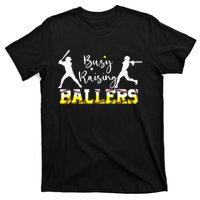 Mom Of Both Baseball Son Softball Daughter T-Shirt