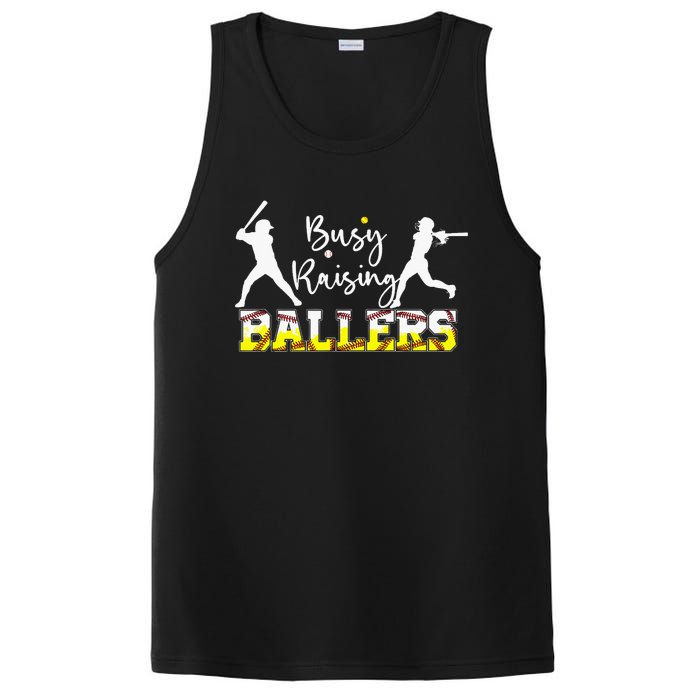 Mom Of Both Baseball Son Softball Daughter PosiCharge Competitor Tank