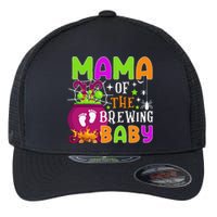 Mama Of Brewing Baby Halloween Theme Baby Shower Spooky Flexfit Unipanel Trucker Cap