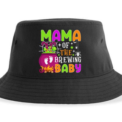 Mama Of Brewing Baby Halloween Theme Baby Shower Spooky Sustainable Bucket Hat