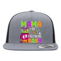 Mama Of Brewing Baby Halloween Theme Baby Shower Spooky Flat Bill Trucker Hat