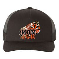 Mom Of Both Football Cheer Orange Black Pom Yupoong Adult 5-Panel Trucker Hat