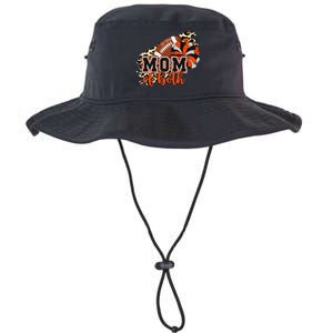 Mom Of Both Football Cheer Orange Black Pom Legacy Cool Fit Booney Bucket Hat