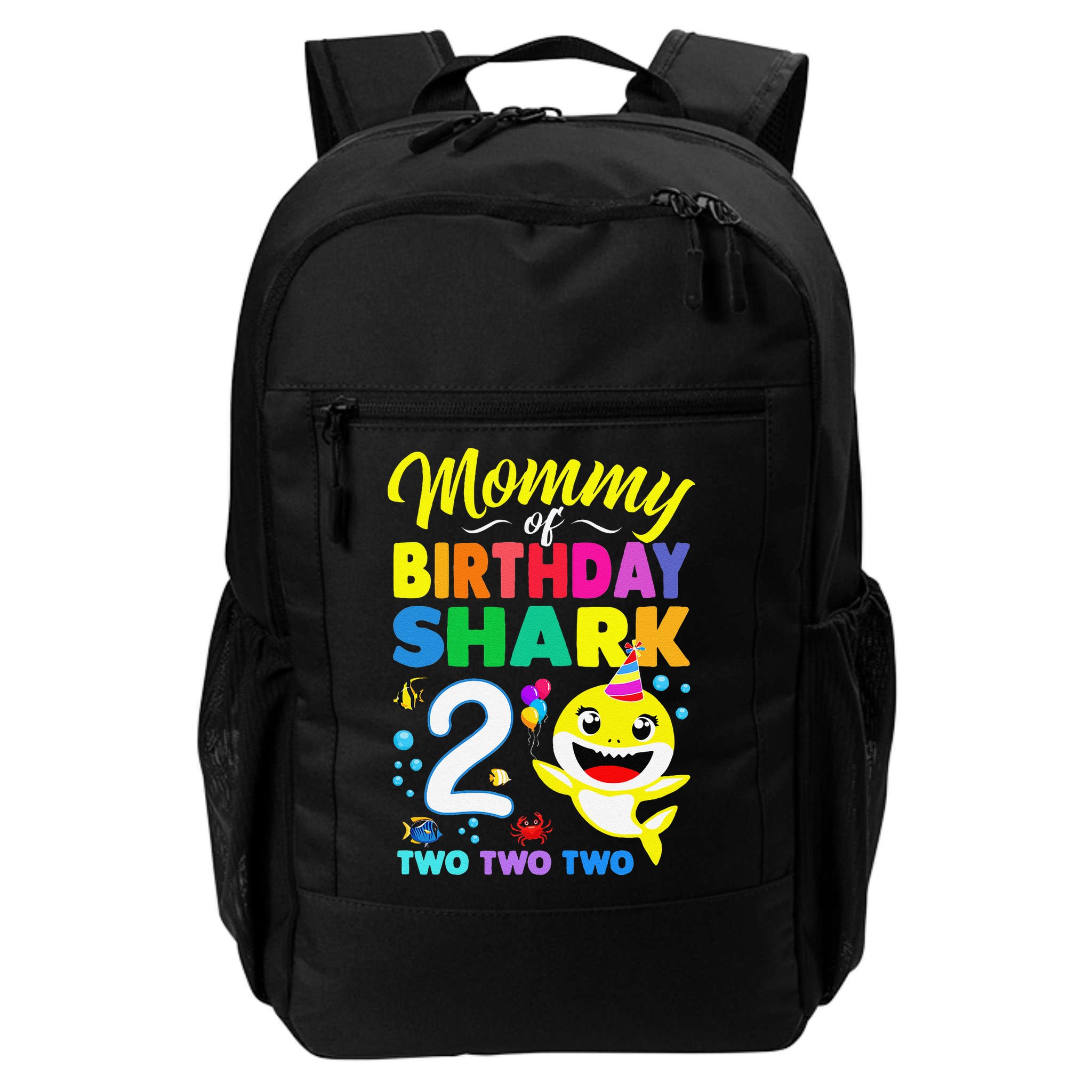 Mommy Of Birthday Shark 2nd Matching Oufit Party For Family Backpack