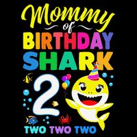 Mommy Of Birthday Shark 2nd Matching Oufit Party For Family Backpack