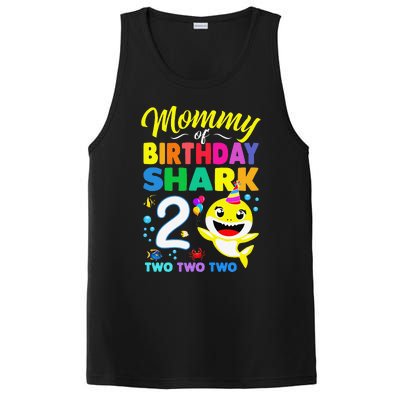 Mommy Of Birthday Shark 2nd Matching Oufit Party For Family PosiCharge Competitor Tank