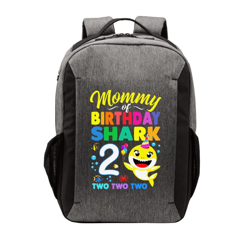 Mommy Of Birthday Shark 2nd Matching Oufit Party For Family Vector Backpack