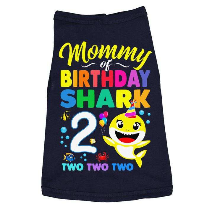 Mommy Of Birthday Shark 2nd Matching Oufit Party For Family Doggie Tank