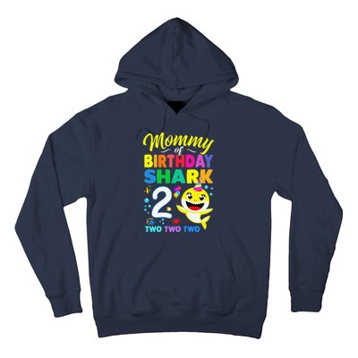 Mommy Of Birthday Shark 2nd Matching Oufit Party For Family Hoodie